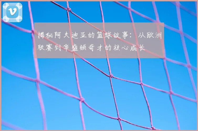 揭秘阿夫迪亚的篮球故事:从欧洲联赛到华盛顿奇才的核心成长